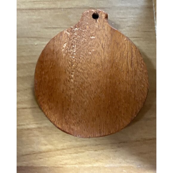 Rustic Wooden Ornament With Engraved "Its The Most Wonderful Time Of The Year" - Picture 2 of 5